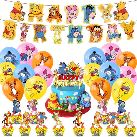 Disney Winnie Puuh Festset – Komplett mit Dekorationen für eine Magische Feier