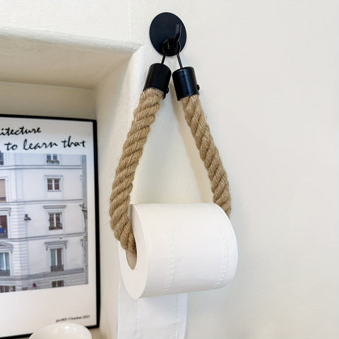 Toilettenpapierhalter aus Hanfseil - Für stilvolle Badezimmer