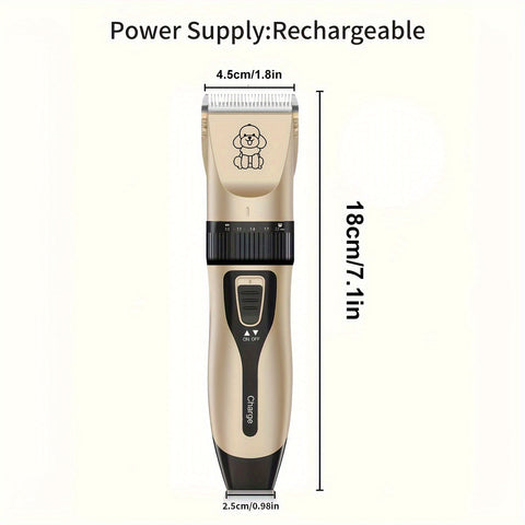 Kabelloser Haustiertrimmer – USB Aufladbar und Leise für Hunde und Katzen