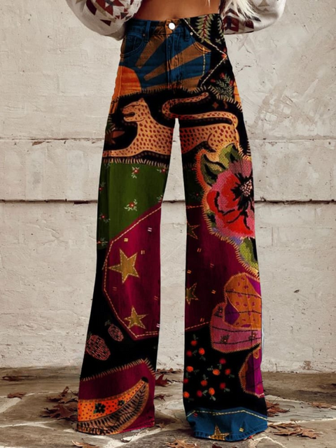 Luna Bohemian Denim-Hose – Für einen bunten und kreativen Flair