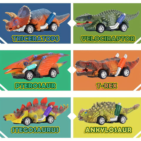 Dino Racer Spielset - Flotte Dino Fahrzeuge für abenteuerlustige Kinder