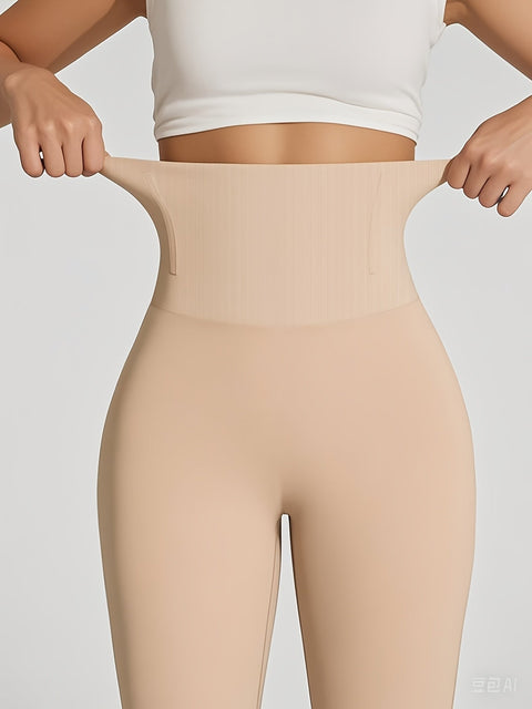 Damen Hohe Taille Yogahose – Bequem, Figurformend und Atmungsaktiv