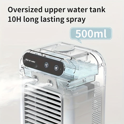 Tragbarer Mini-Klimaanlage – All-in-One Luftbefeuchter & Ventilator
