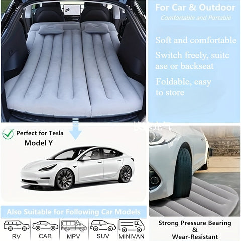 RoadRest Aufblasbares Auto Bett – Perfekter Reisebegleiter für komfortables Schlafen