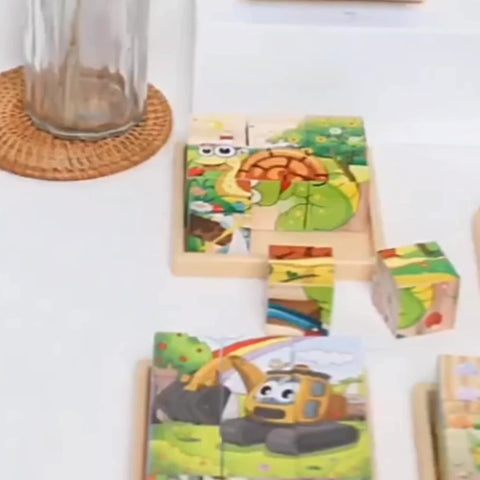 Bunte Blockpuzzle Abenteuer - Pädagogisches Spielzeug für Kinder