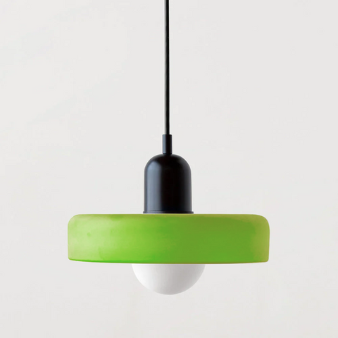 ColorLoop Pendelleuchte – Kunstzinnige Bauhaus-Hängeleuchte mit Warmlicht