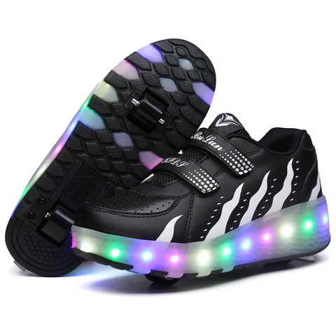 LichtJong Leuchtende Roller Sneakers - Für Kinder, die sich gerne bewegen