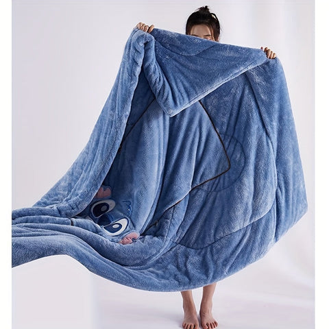 Stitch Kissen-Decke in Einem - Für Komfort und Gemütlichkeit in Einem