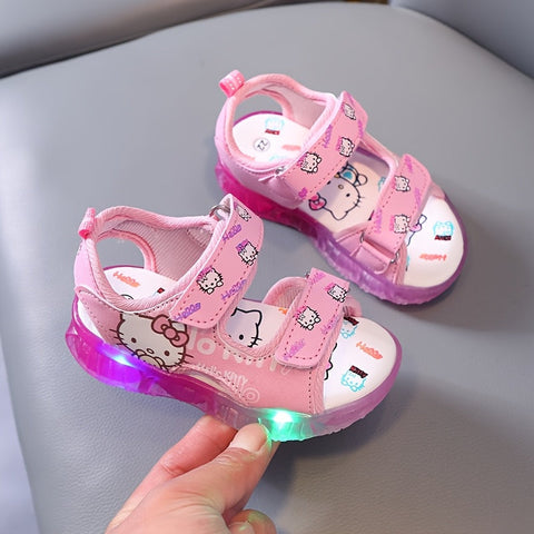 Sanrio Leuchtende Mädchensandalen – Bequeme und Atmungsaktive Sommerschuhe