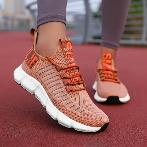 Atmungsaktive Strick-Plattform-Sneaker für Damen – Bequem und Trendy