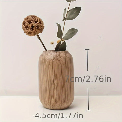 Set aus Holz geometrischer Vasen - Ein zeitloses Stück für dein Interieur