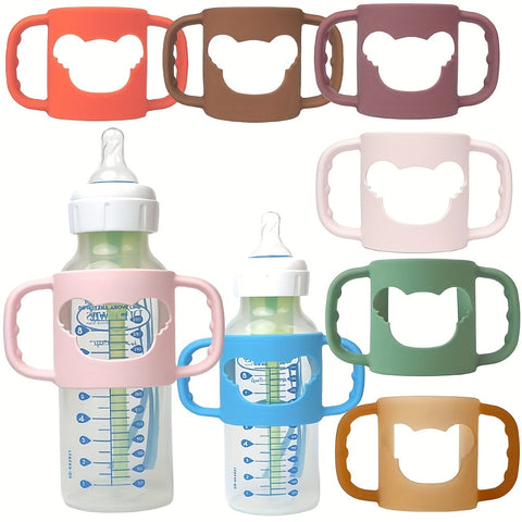SnuggleGrip Silikonflaschenhalter für Babys – Weich & Flexibel