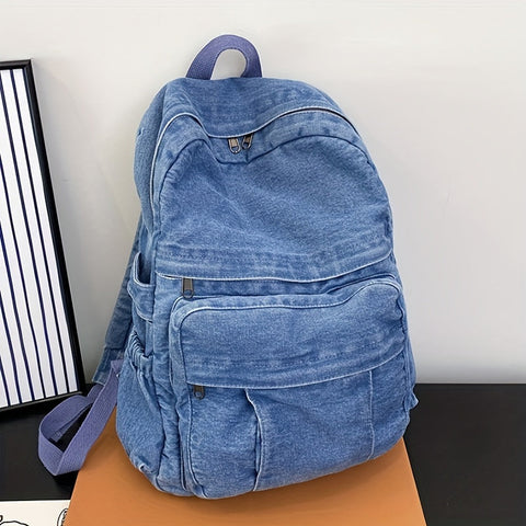 Denim Casual Rucksack – Trendy und Vielseitige Reisetasche für Männer und Frauen