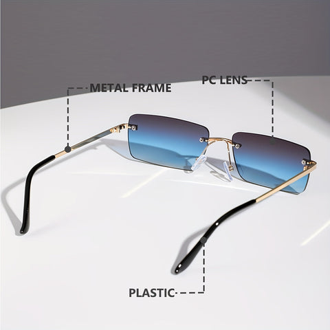 Stilvolle rahmenlose Sonnenbrille – Trendy und komfortabel für Männer