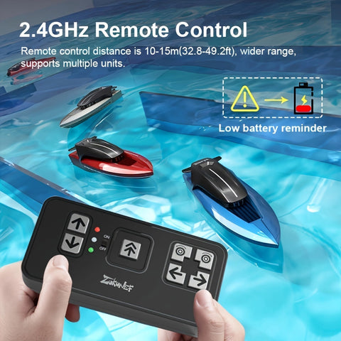 Wasser Mini Spielzeugboot – Fernbedienbar mit LED-Beleuchtung