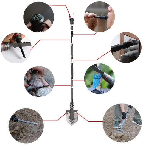 All-in-One Multifunktionale Schaufel – Für abenteuerliche Outdoor-Aktivitäten