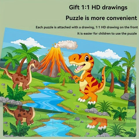 Bildungs-Dinosaurier-Puzzle - Für kreatives Lernen und Spielspaß