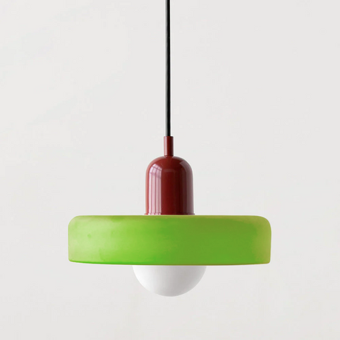 ColorLoop Pendelleuchte – Kunstzinnige Bauhaus-Hängeleuchte mit Warmlicht