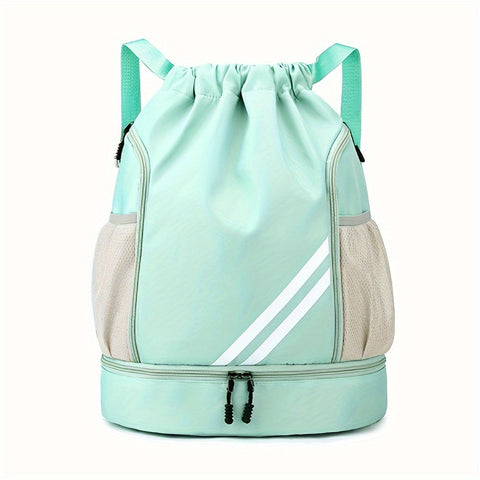 Stylische Nylon-Gymtasche mit Kordelzug – Praktisch und Wasserdicht für Sport und Reisen