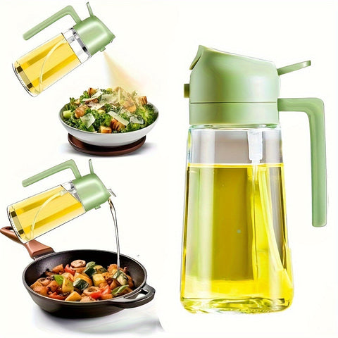 2-in-1 Ölspender und Sprühflasche - Präzise Ölkontrolle für Küche und BBQ