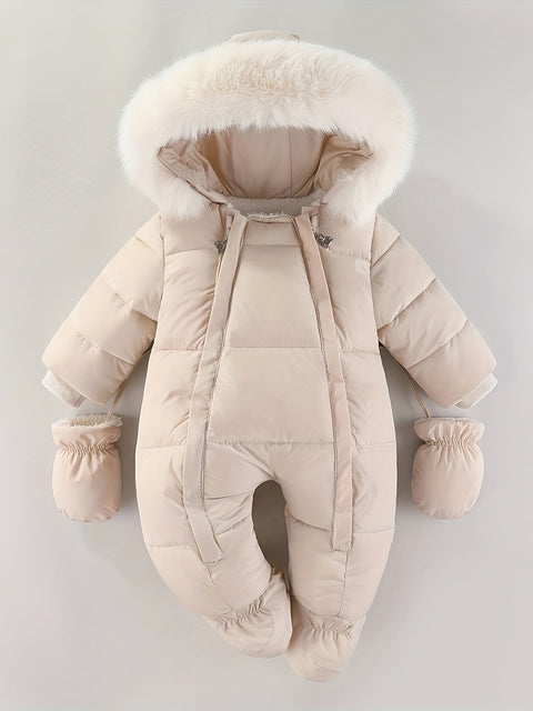 Frosty Baby Overall – Luxuriöser Winter-Jumpsuit mit Kapuze für die kälteren Monate