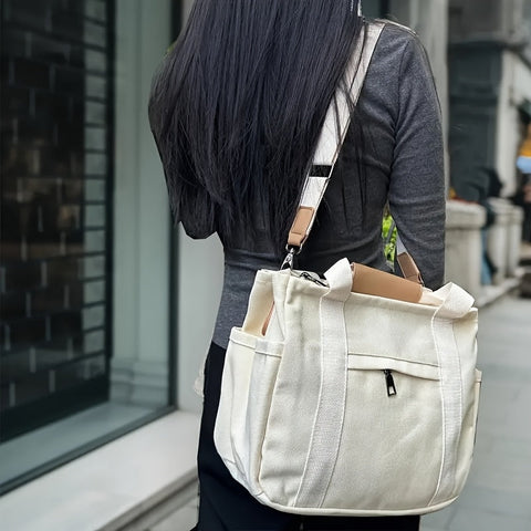 ComfortCarry Damen Tote Tasche – Leichtgewicht mit Abnehmbarem Band und Viel Stauraum