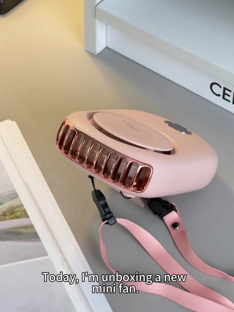 USB wiederaufladbarer Mini-Nackenventilator – Leichtgewicht mit verstellbaren Geschwindigkeiten