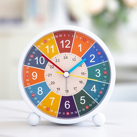 Bildungswecker – Bunte Uhr für Studenten und Kinder