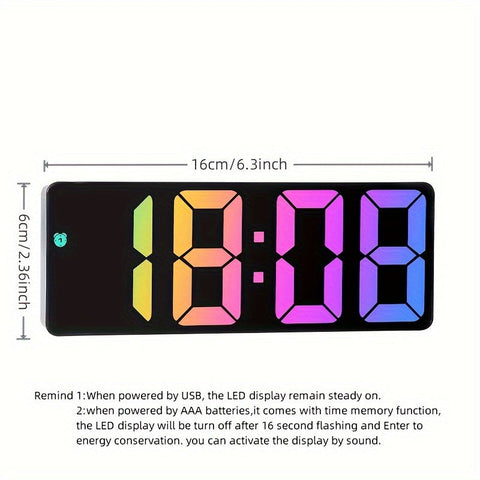 Bunte LED Digitale Uhr - Für einen Fröhlichen Start in den Tag