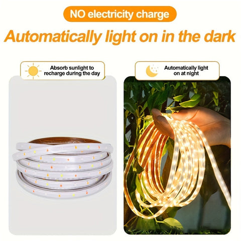 SolarGlow LED Lichterkette – Für kreative Außenbeleuchtung