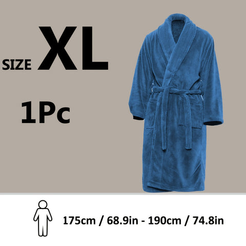 Luxe Unisex Coral Fleece Bademantel – Ultraweich und Warm für Deinen Komfort
