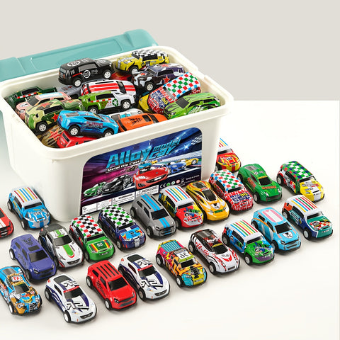 Dynamisches Spielzeugauto-Set mit 50 Autos und Aufbewahrungsbox – Perfektes Geschenk für Kinder