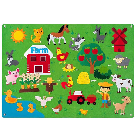 Dierenrijk Bildungs-Spielwand - Kreativ und Lehrreich