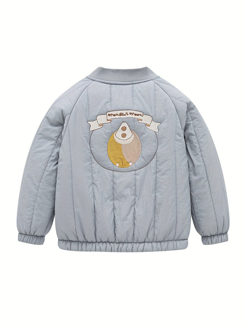 Schönes Kinderjacket mit Besticktem Mond – Perfekt für Herbst und Winter