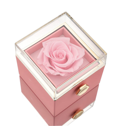 Amors Blumenbox – Ewige Rose mit Gravur für den Valentinstag