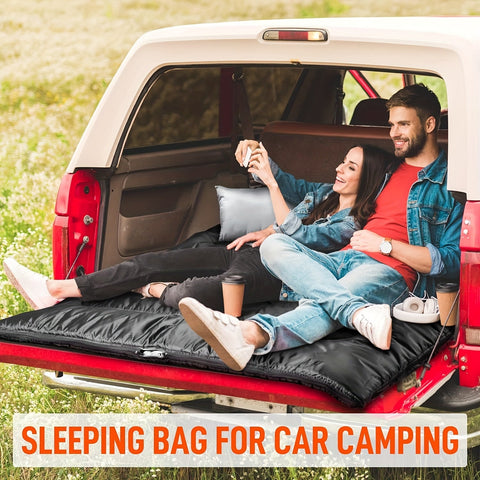 Deluxe 2-in-1 Camping-Schlafsack mit Kissen – Perfekt für Camping und Outdoor-Abenteuer