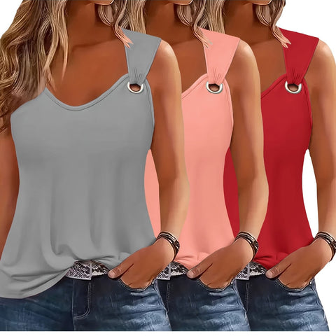 Damen Tanktops 3-Pack – Sommerfest und Locker