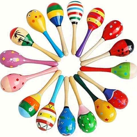 MelodyWood Holzmaraca - Spielerisches Musikinstrument für Kinder