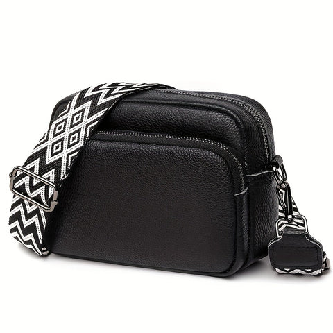 Modische Crossbody-Tasche für Damen – Lässige Umhängetasche mit geometrischem Design