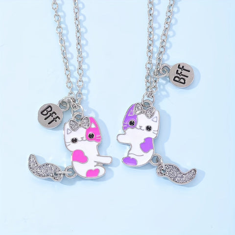 BFF Katzenhalsketten-Set - Für Freundschaft und Stil