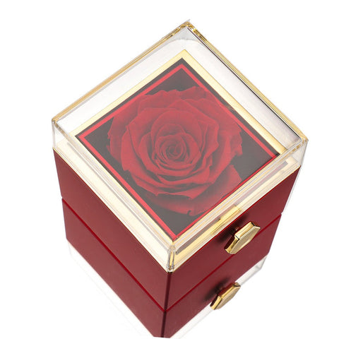 Amors Blumenbox – Ewige Rose mit Gravur für den Valentinstag