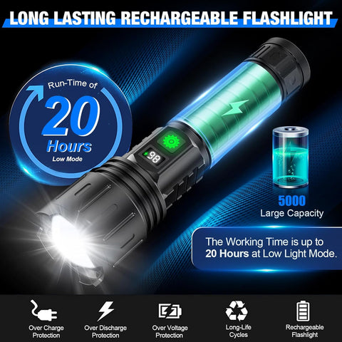 UltraBright Taschenlampe - Leistungsstark und Wiederaufladbar