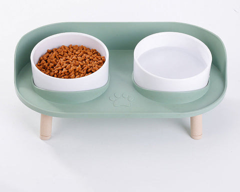 Erhöhte Doppelte Futterschüssel für Haustiere – Komfortables und Gesundes Essen für Katzen und Hunde