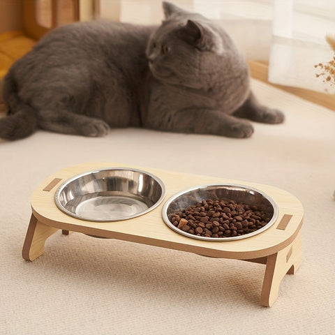 Erhöhte Katzenfutterschüssel Set – Nachhaltiges und Bequemes Essen für Ihre Katze