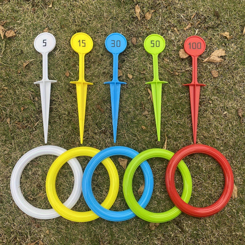 Bunte Ringwurfspielset - Für Spaßige Aktivitäten im Freien