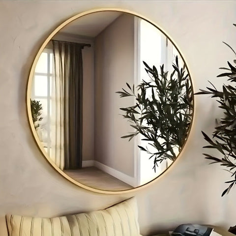 Stilvoller Runder Wandspiegel - Für Elegante Dekoration