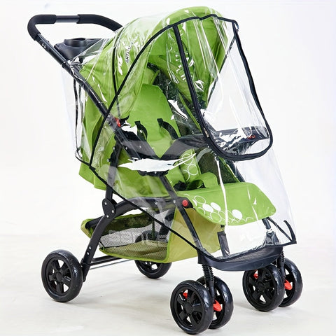Transparente Regenhaube für Kinderwagen - Für wetterfeste Schutz