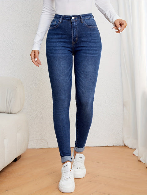 Casual Skinny Jeans für Damen – Medium Stretch, Ideal für Alle Jahreszeiten