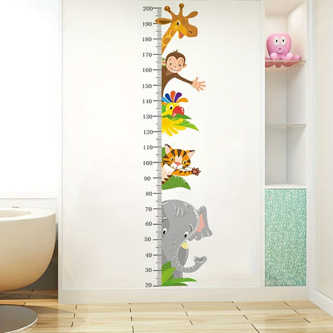 Tierwachstumsmesser Wandsticker - Spielerisches Messen für Kinder