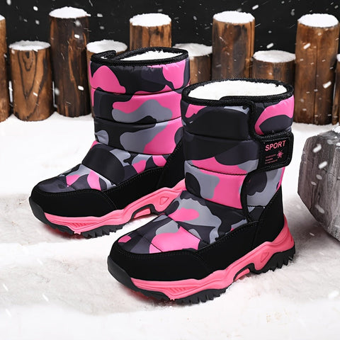Trendige Camouflage Schneestiefel - Für Abenteurer